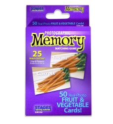 Photographic Memory Matching Game, Fruit & Vegetables