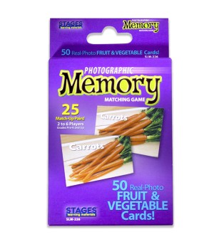 Photographic Memory Matching Game, Fruit & Vegetables