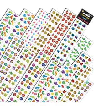 Jumbo Variety Assortment Sticker, Pack of 980