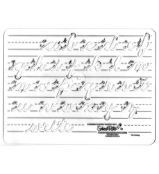 Handwriting Instruction Guide Template, Lowercase Cursive