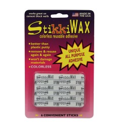 StikkiWAX Adhesive Bars/Sticks, Pack of 6