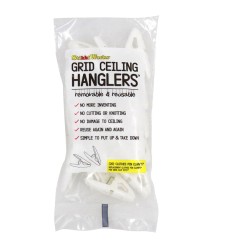 Grid Ceiling Hanglers Clothes Pin Clamps, Pack of 20