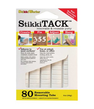 StikkiTack, 80 Tabs, 2 oz., White
