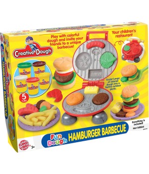 Creative Dough Fun Dough Activity Set - Hamburger BBQ