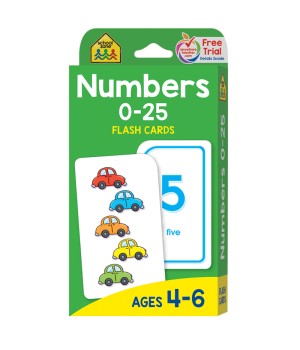 Numbers 0-25 Flash Cards