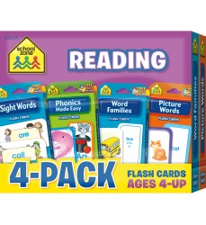 Reading Flash Card, 4-Pack