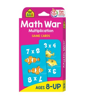 Math War Multiplication Game Cards