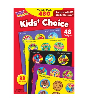 Kids' Choice Stinky Stickers® Variety Pack, 480 ct