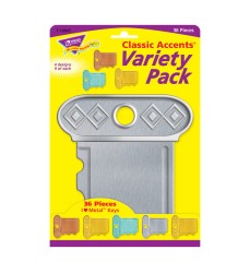 I ? Metal Keys Classic Accents® Var. Pack, 36 ct