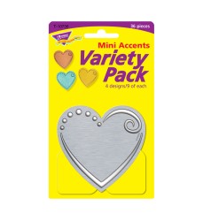 I ? Metal Hearts Mini Accents Variety Pack, 36 ct