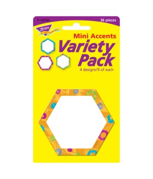 Color Harmony Hexa-swirls Mini Accents Variety Pack, 36 ct