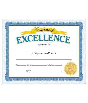 Certificate of Excellence Classic Certificates, 30 ct