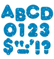 Blue Sparkle 4" Casual UC Ready Letters®