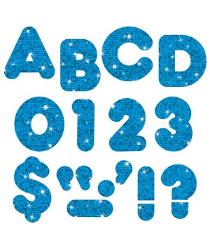 Blue Sparkle 4" Casual UC Ready Letters®