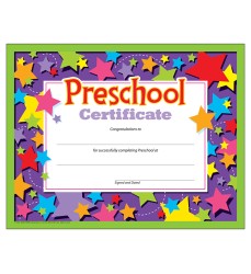 Preschool Certificate , 30 ct