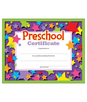 Preschool Certificate , 30 ct