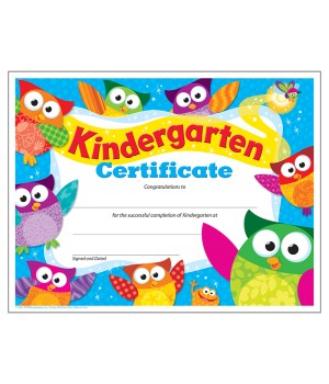 Kindergarten Certificate Owl-Stars!® , 30 ct