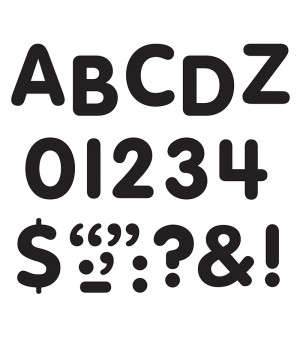 Black 1" STICK-EZE® Stick-On Letters
