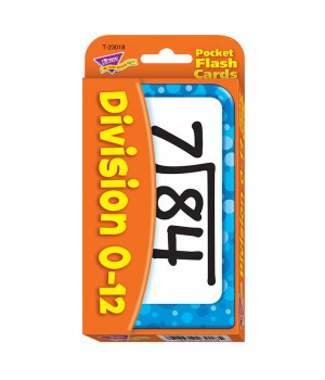 Division 0-12 Pocket Flash Cards