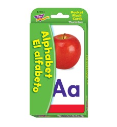 Alphabet/El Alfabeto (EN/SP) Pocket Flash Cards