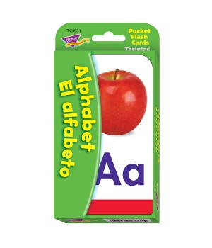 Alphabet/El Alfabeto (EN/SP) Pocket Flash Cards
