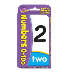 Numbers 0-100 Pocket Flash Cards