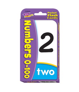 Numbers 0-100 Pocket Flash Cards