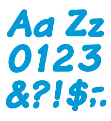 Blue 4" Italic Combo Ready Letters®