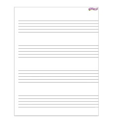 Music Staff Paper Wipe-Off® Chart, 17" x 22"