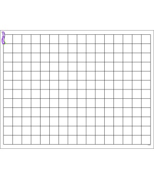 Graphing Grid (Small Squares) Wipe-Off® Chart, 17" x 22"