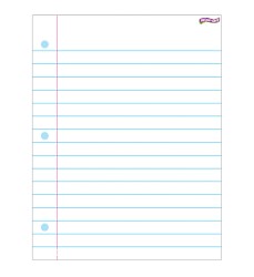Notebook Paper Wipe-Off® Chart, 17" x 22"