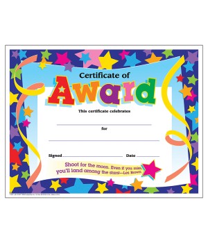 Certificate of Award Colorful Classics Certificates, 30 ct