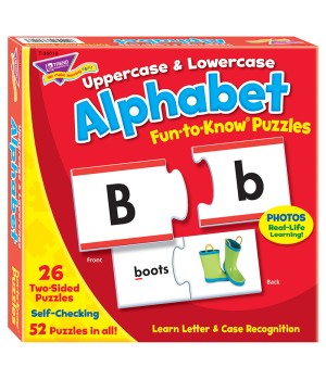 Uppercase & Lowercase Alphabet Fun-to-Know® Puzzles