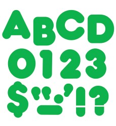 Green 4" Casual Uppercase Ready Letters®