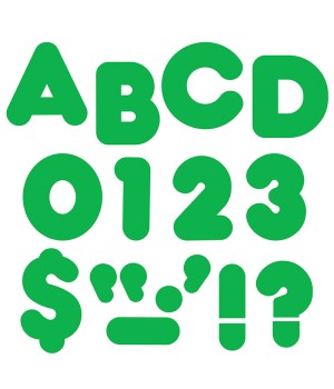 Green 4" Casual Uppercase Ready Letters®