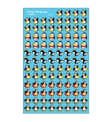 Perky Penguins superShapes Stickers, 800 ct