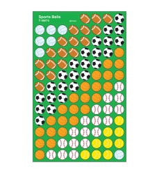 Sports Balls superShapes Stickers, 800 ct