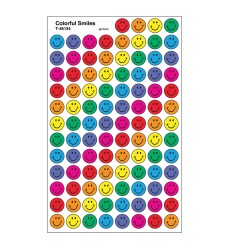 Colorful Smiles superSpots® Stickers, 800 ct