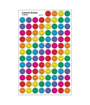 Colorful Smiles superSpots® Stickers, 800 ct