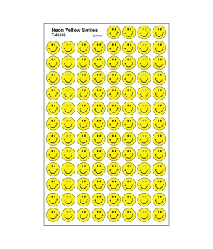 Neon Yellow Smiles superSpots® Stickers, 800 ct