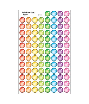 Rainbow Gel superSpots® Stickers, 800 ct