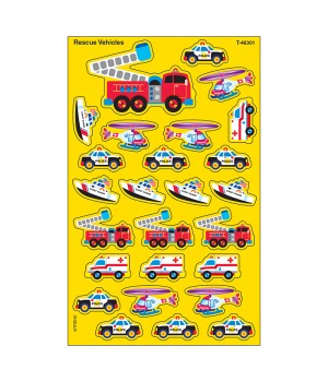 Rescue Vehicles superShapes Stickers-Large, 200 ct