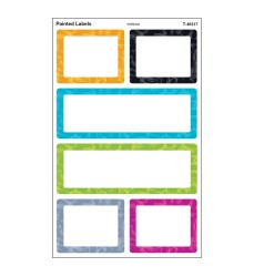 Color Harmony Painted Labels superShapes Stickers - Large, 24 Count
