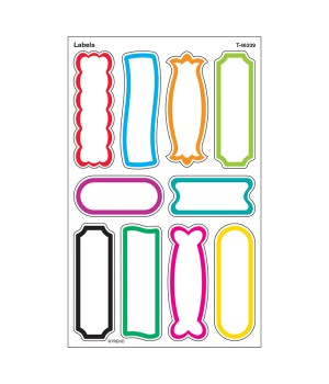 Labels superShapes Stickers-Large, 80 ct