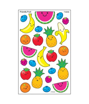 Friendly Fruit superShapes Stickers-Large, 192 ct