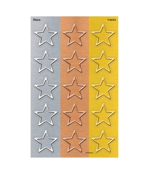 I ? Metal Stars superShapes Stickers - Large, 120 Count