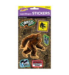 Squatch Watch Large superShapes Stickers, 64 ct.