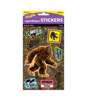 Squatch Watch Large superShapes Stickers, 64 ct.