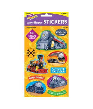 Locomotivate! Large superShapes Stickers, 88 ct.