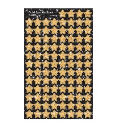 Gold Sparkle Stars superShapes Stickers-Sparkle, 400 ct
